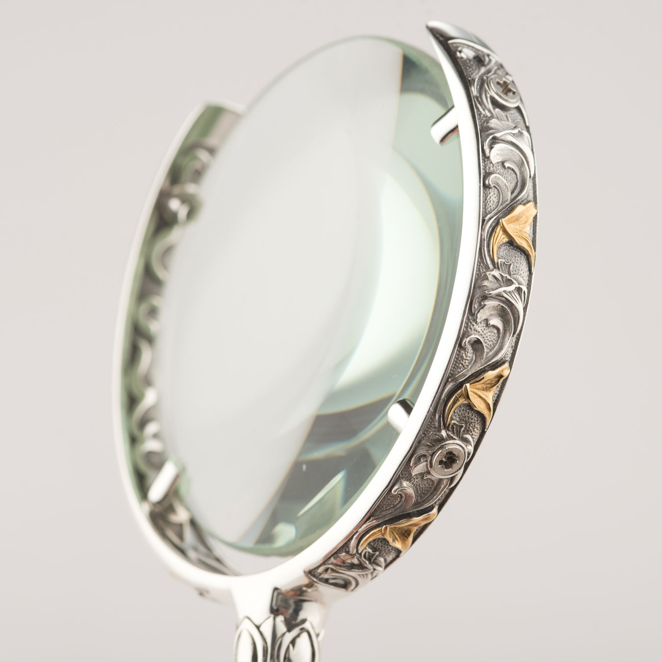 Увеличительное стекло из серебра "Гармония" - артикул: ALT01831 | Мосподарок 