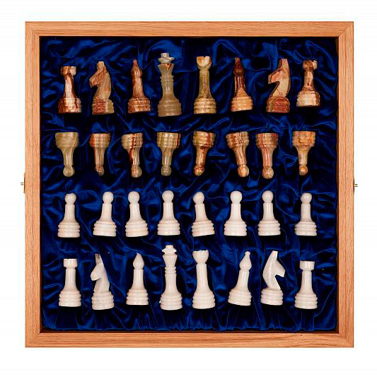 Шахматы из оникса "Классические" - артикул: 205516 | Мосподарок 