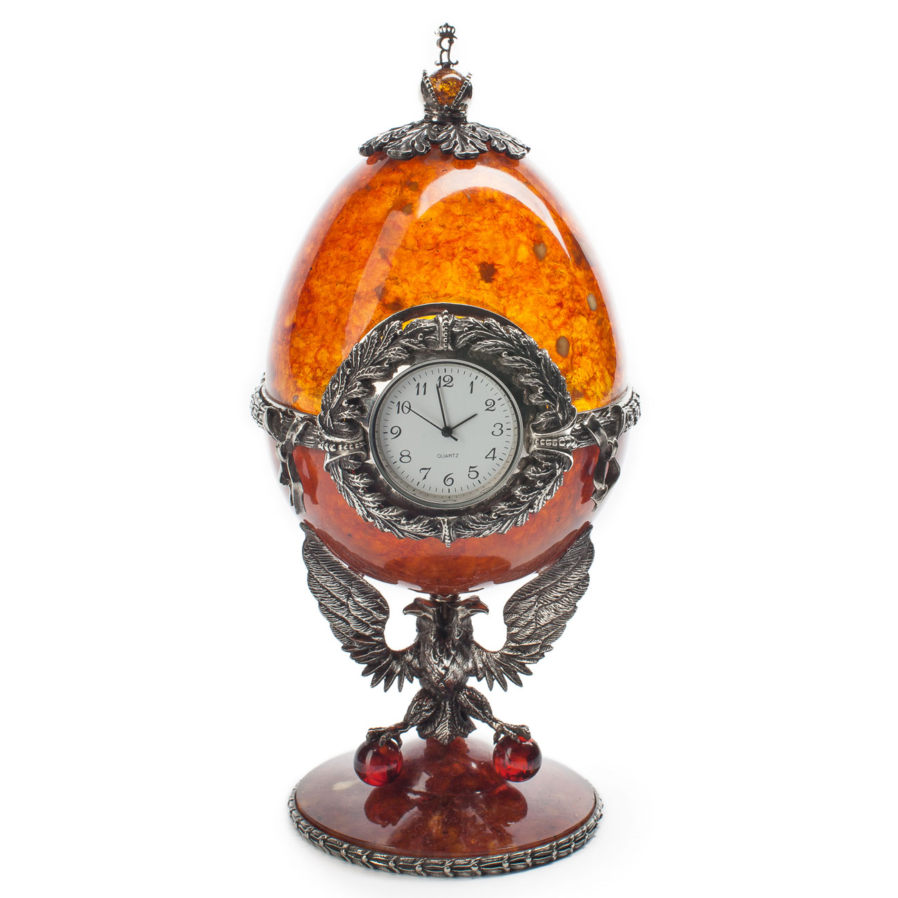 Часы-шкатулка из янтаря «Державные» - артикул: AP1801 | Мосподарок 