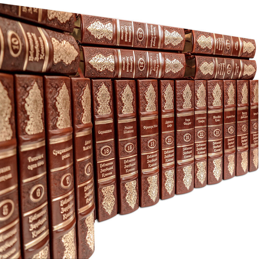 Подарочная библиотека зарубежной классики в 100 томах (Robbat Cognac) - артикул: 505536 | Мосподарок 