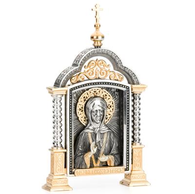 Парадная серебряная икона «Святая Матрона»