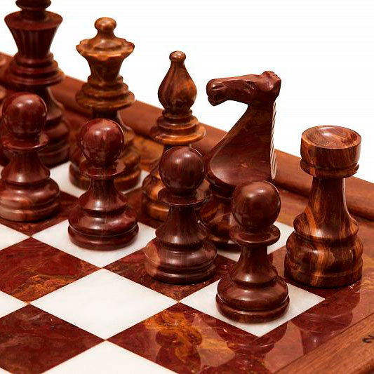 Шахматы из камня "Классические" малые - артикул: 209205 | Мосподарок 