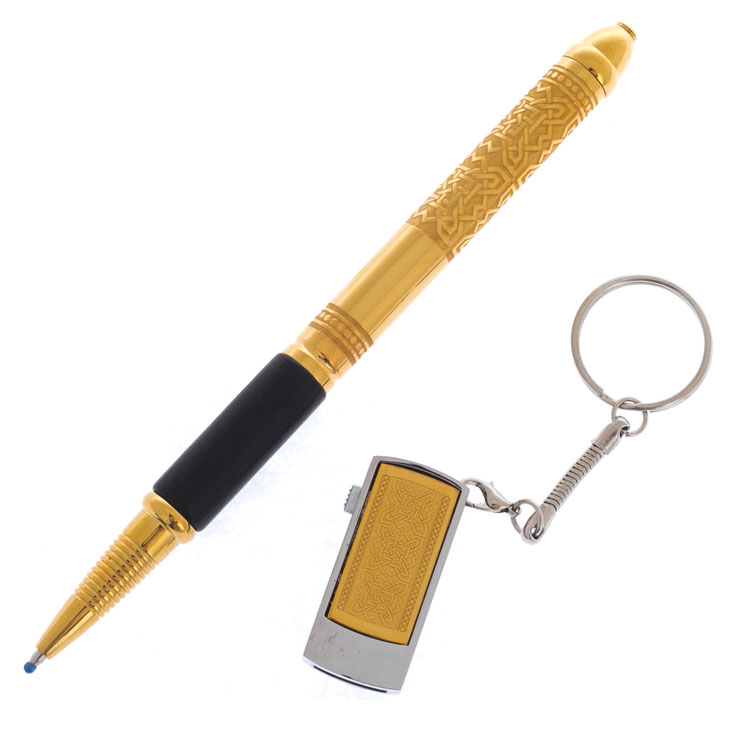 Подарочный набор "Ручка с флэш накопителем" Златоуст - артикул: 350020 | Мосподарок 