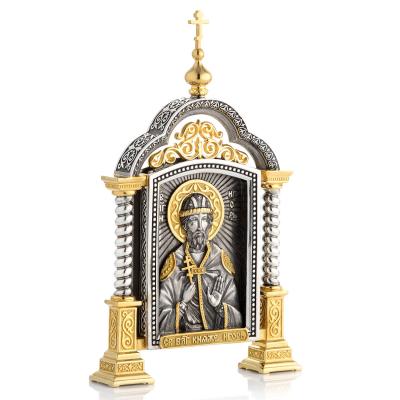 Парадная серебряная икона «Святой Игорь»