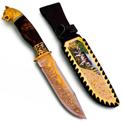 Нож с эмалью "Волк" Златоуст