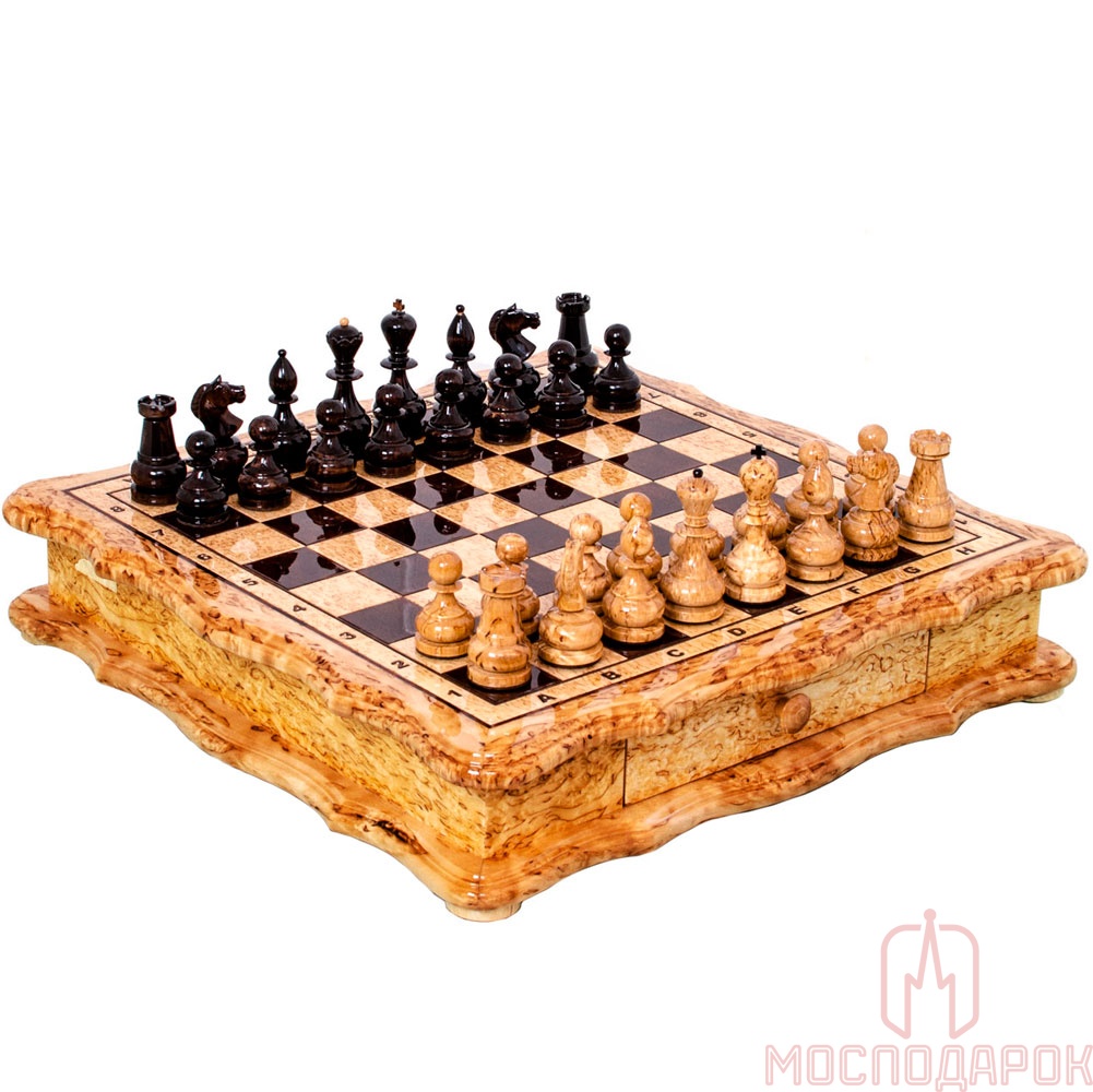 Шахматы из карельской березы - артикул: 300107 | Мосподарок 
