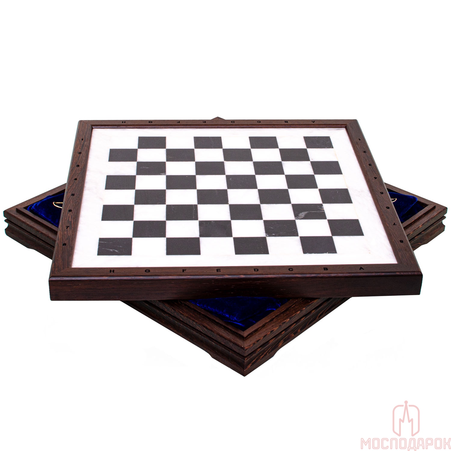 Шахматы "Европейские" (мрамор, венге) - артикул: 207767 | Мосподарок 