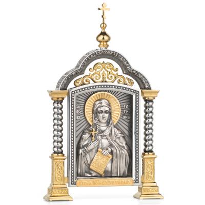 Парадная серебряная икона «Святая Татьяна»