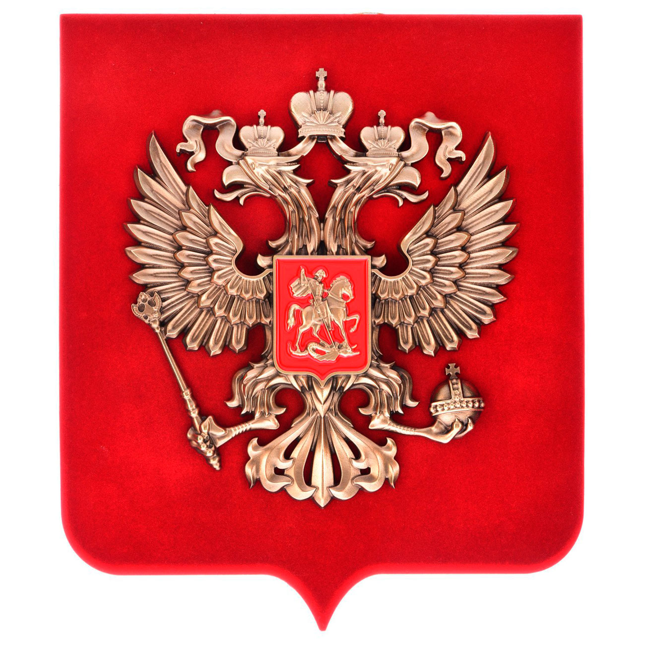 Панно "Герб России" на щите - артикул: 18303 | Мосподарок 