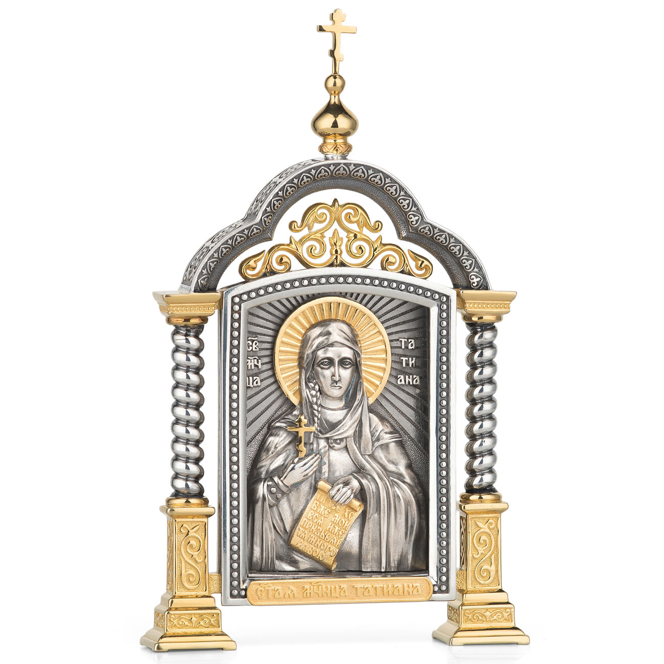 Парадная серебряная икона «Святая Татьяна» - артикул: ALT01533 | Мосподарок 