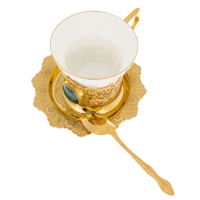 Кофейная пара "Малахитовая" Златоуст - артикул: 301288 | Мосподарок 