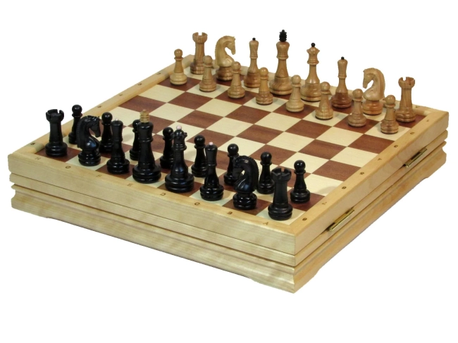 Шахматы "Классик" малые деревянные утяжеленные