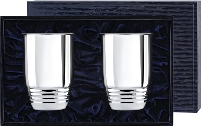 Набор стаканов из серебра "Рифлёные 250" на 2 персоны - артикул: AK01537 - стоимость: 69 300 руб. Набор стаканов из серебра "Рифлёные 250" на 2 персоны - артикул: AK01537 | Мосподарок