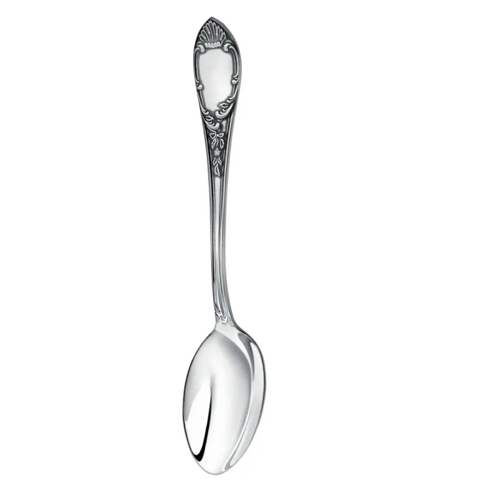 Набор кофейных чашек из серебра и фарфора "Зайцы": блюдце, ложка, чашка, на 2 персоны - артикул: AK01814 | Мосподарок 