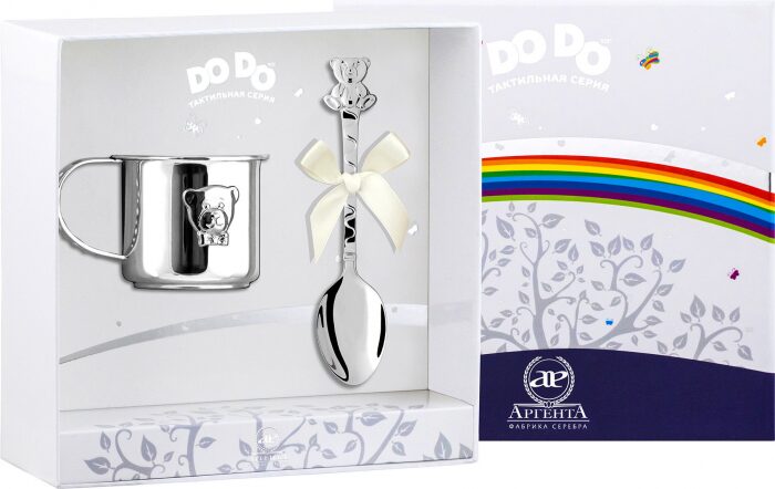 Набор детский серебряный DODO "Мишка - малыш" 2 предмета - артикул: AK01481 - стоимость: 33 100 руб. Набор детский серебряный DODO "Мишка - малыш" 2 предмета - артикул: AK01481 | Мосподарок