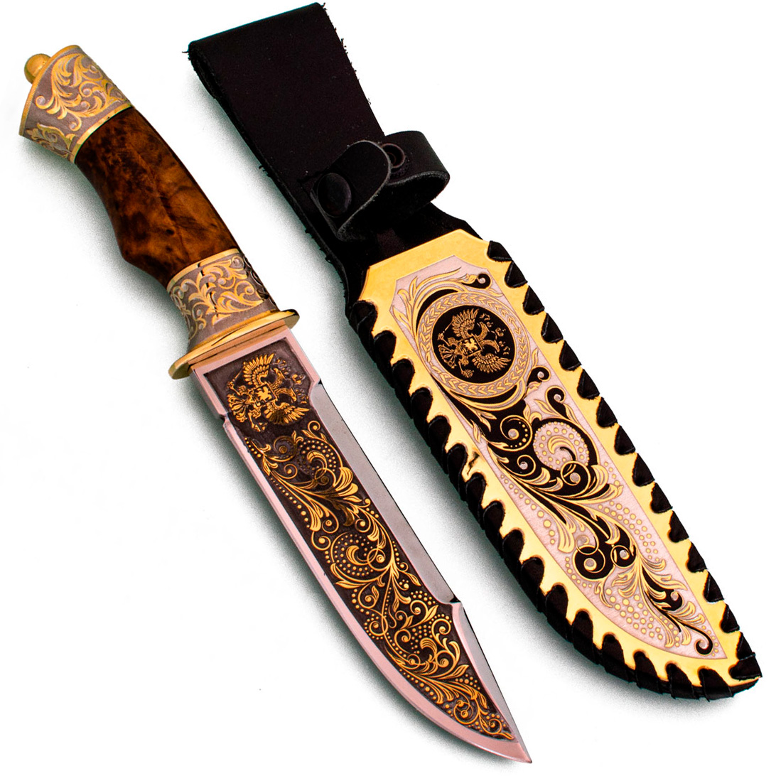 Нож "Герб" Златоуст - артикул: 390237 | Мосподарок 