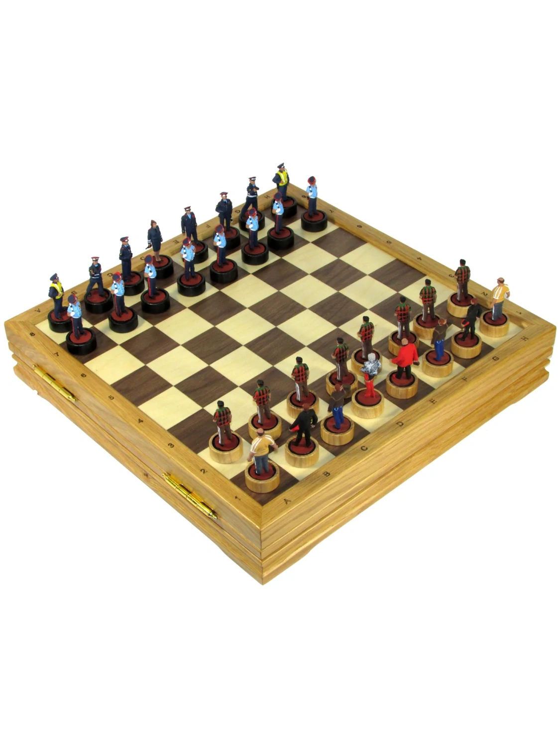 Шахматы с раскрашенными оловянными фигурами "Вечное противостояние" - артикул: 120-81 | Мосподарок 