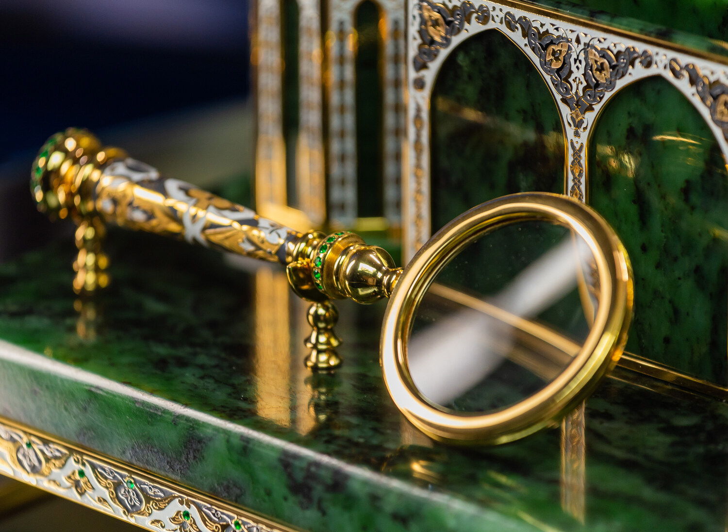 Настольный набор "Мечеть" из нефрита - артикул: 311597 | Мосподарок 