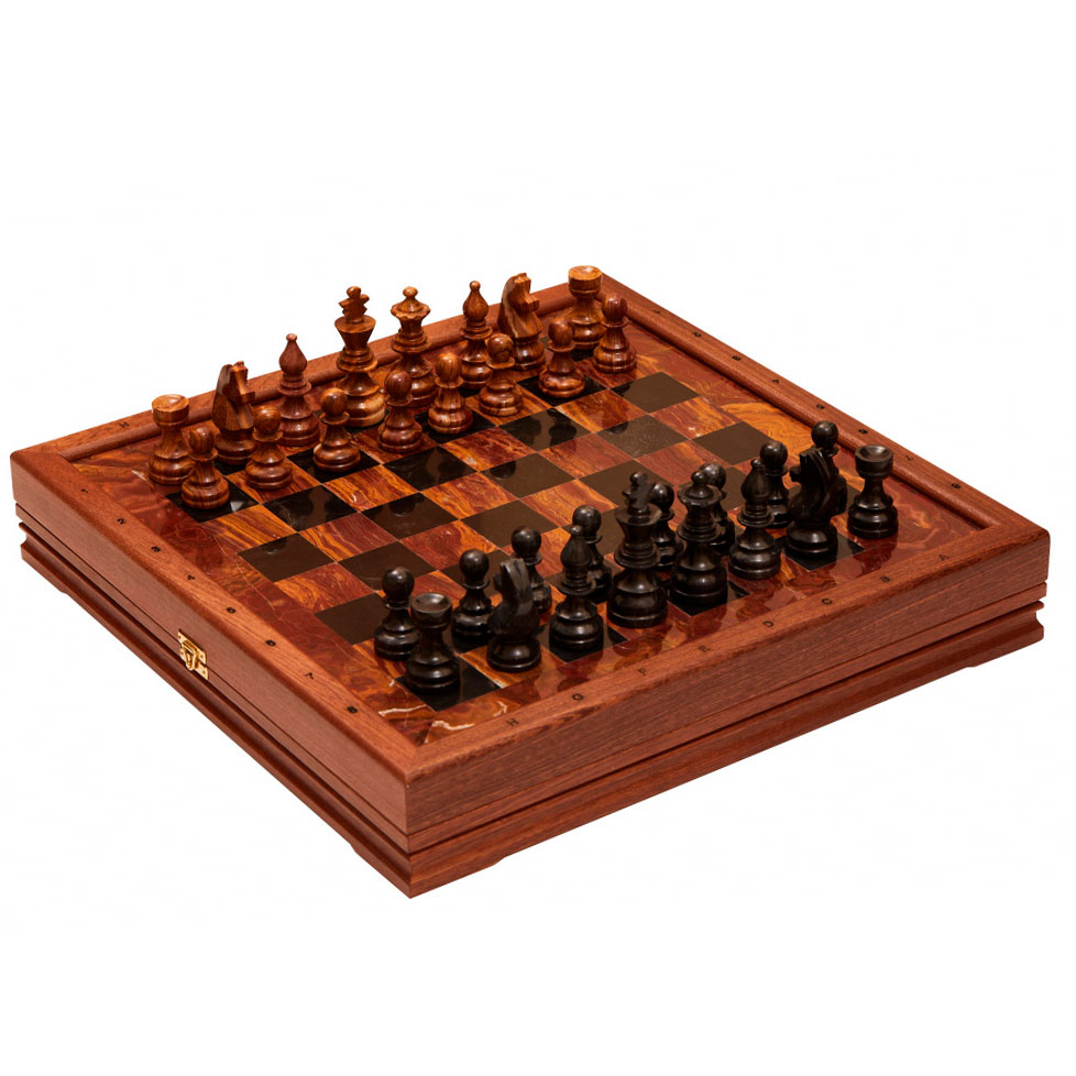 Шахматы из камня "Американские" - артикул: 209807 | Мосподарок 