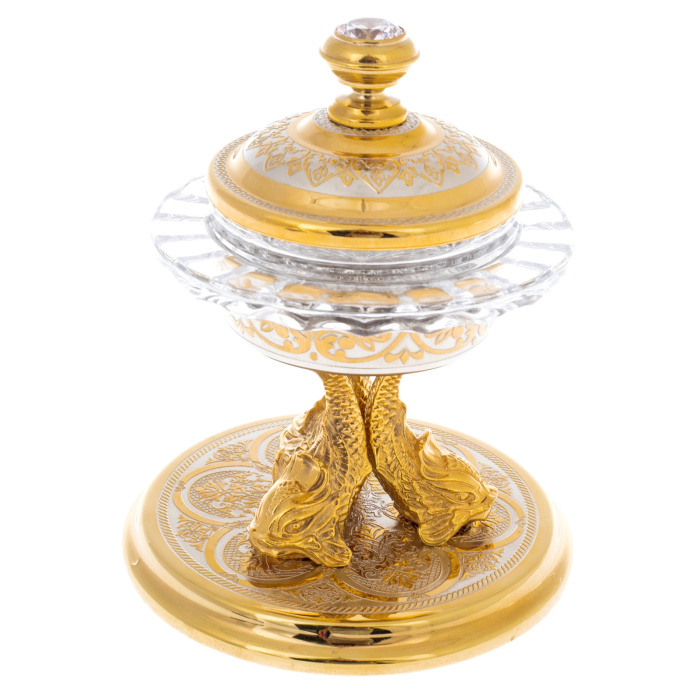 Икорница "На трех китах" Златоуст - артикул: 301283 | Мосподарок 