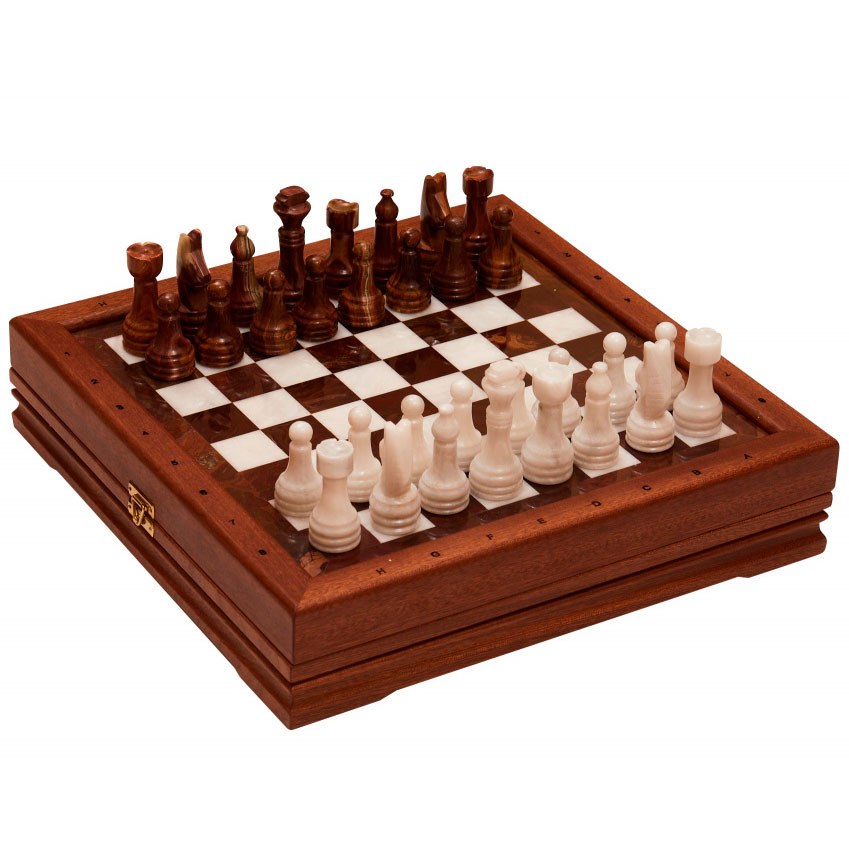 Шахматы из камня "Классика" малые - артикул: 209306 | Мосподарок 