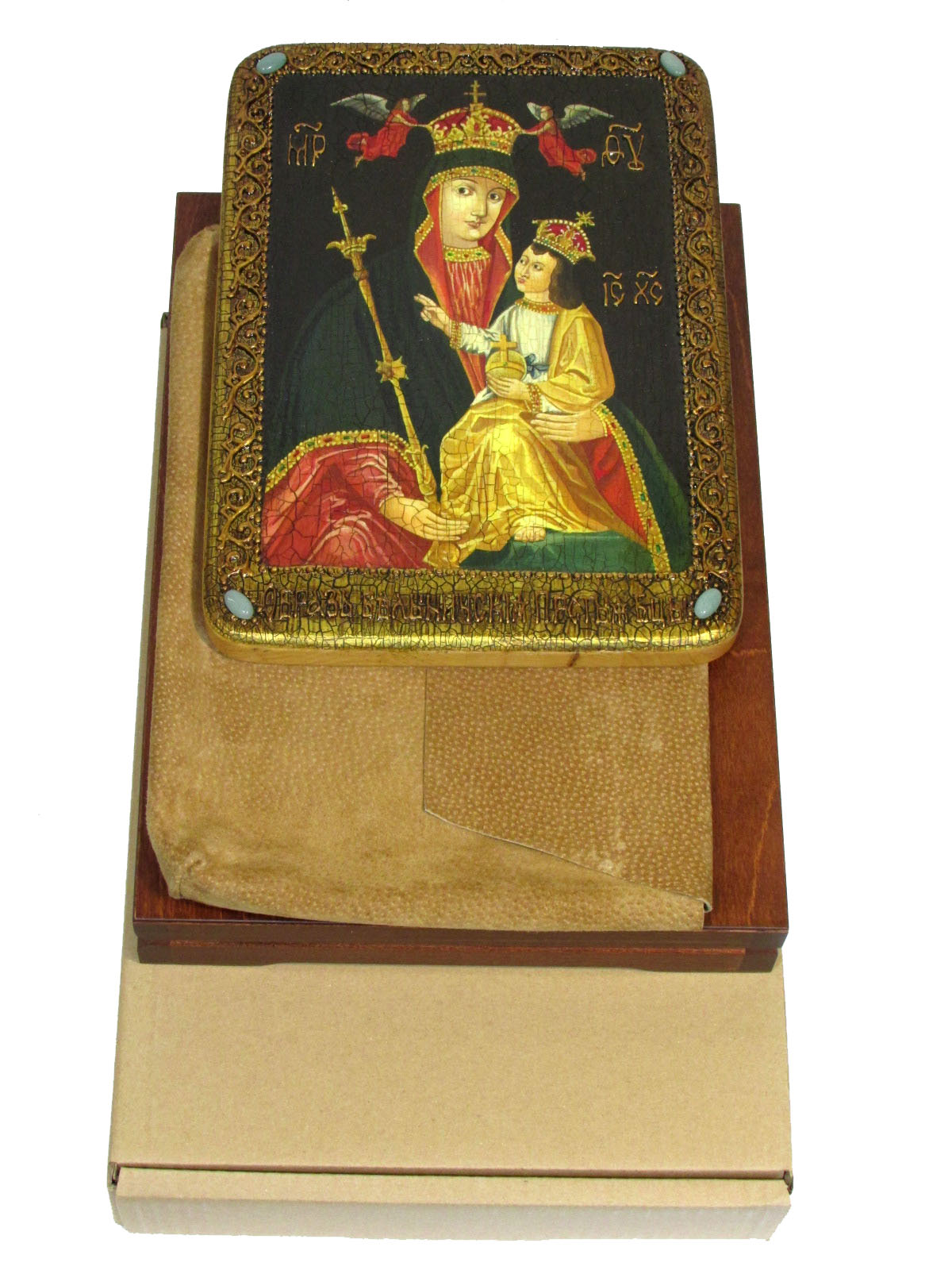 Живописная икона "Божией матери Белыничская" на кипарисе - купить в Москве | Мосподарок 