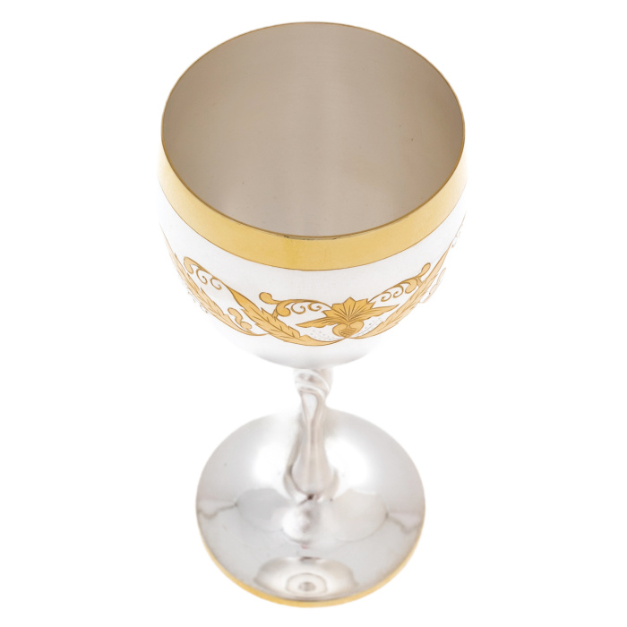 Бокал серебряный "Версаль" с позолотой, №45 - артикул: AK01135 | Мосподарок 