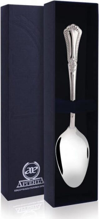 Серебряная десертная ложка "Фаворит" - артикул: AK01319 | Мосподарок 