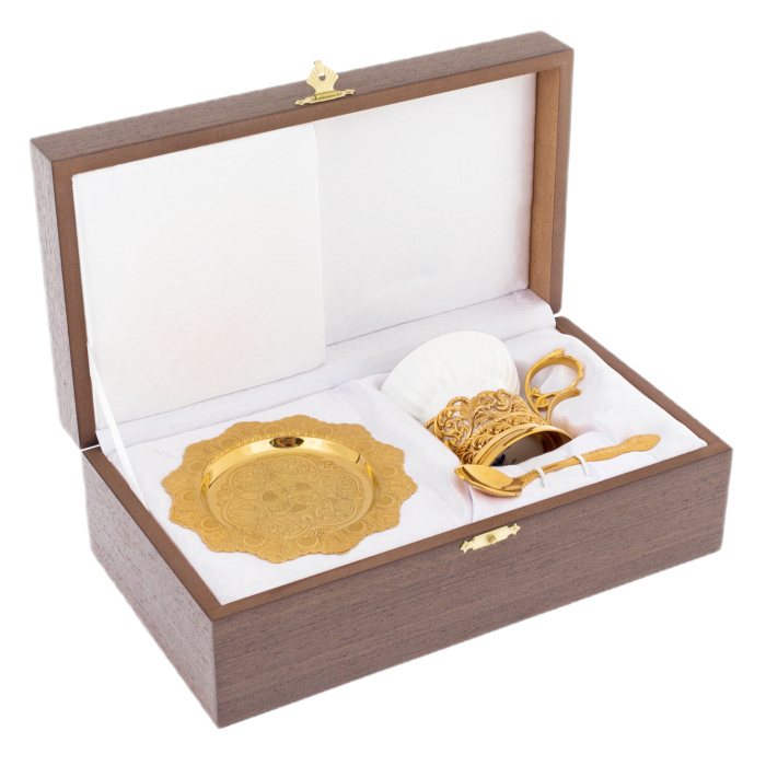 Кофейная пара "Малахитовая" Златоуст - артикул: 301288 | Мосподарок 