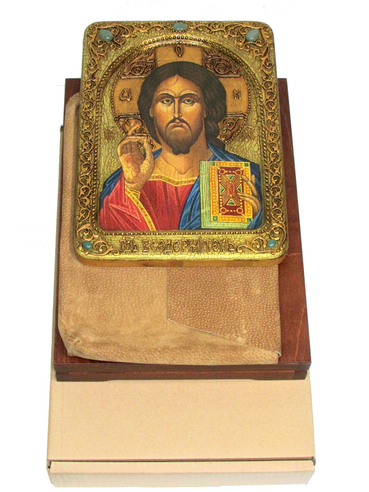 Живописная икона "Господь Вседержитель" - купить в Москве | Мосподарок 