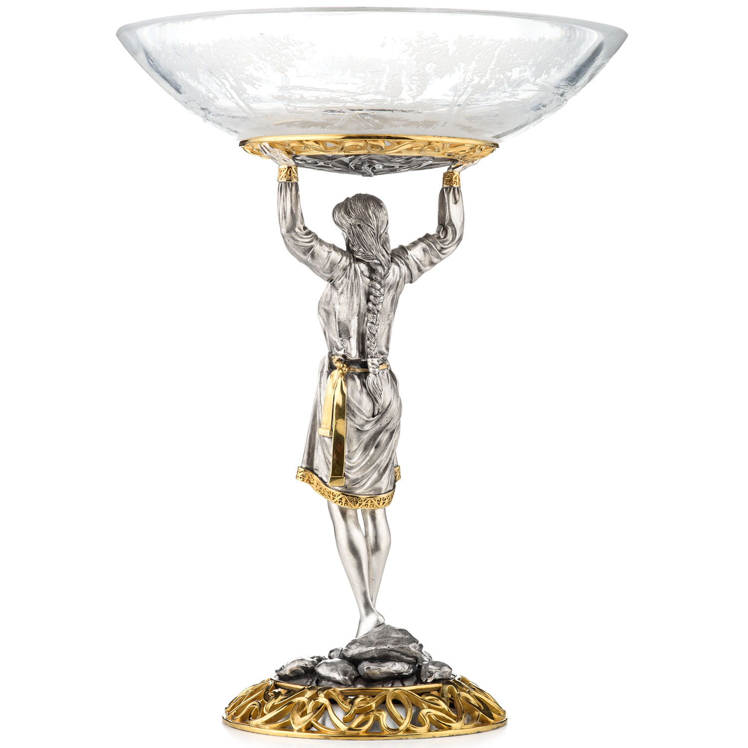 Серебряная ваза "Красна девица" - артикул: ALT01876 | Мосподарок 
