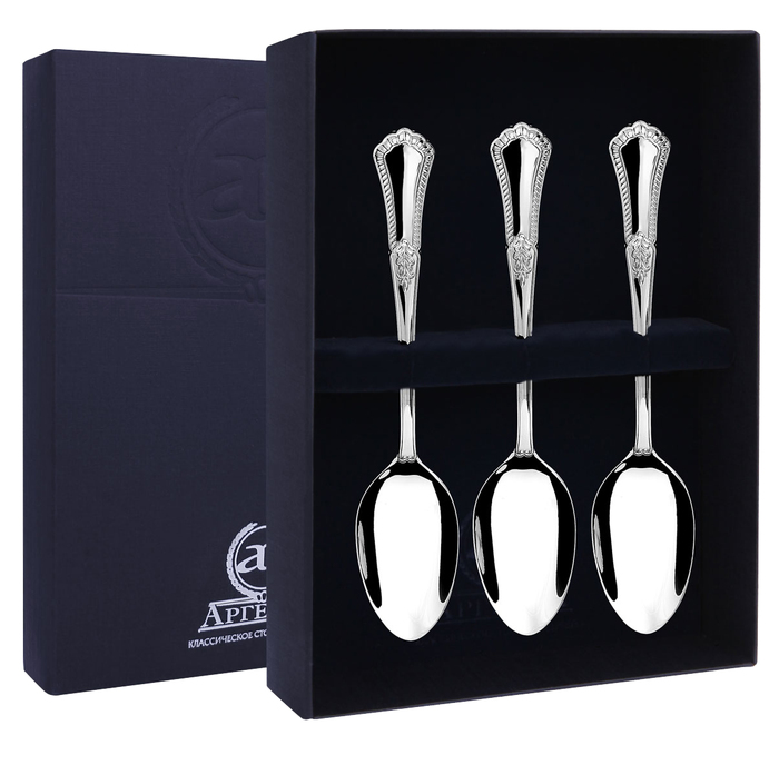 Серебряный набор чайных ложек "Фаворит" - артикул: AK01674 | Мосподарок 