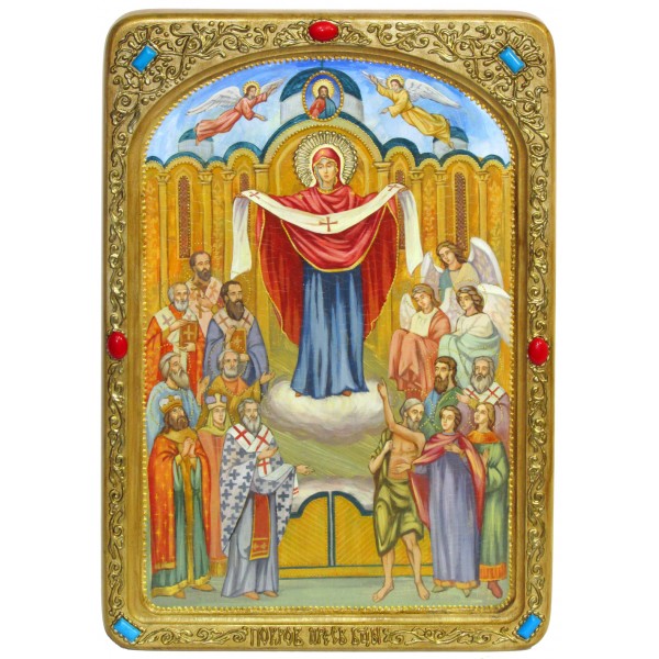 Живописная икона "Образ Божией Матери "Покров" - артикул: 810915 | Мосподарок 