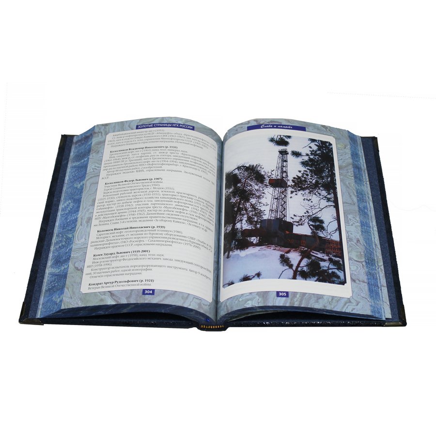Подарочная книга "Золотые страницы нефтегазового комплекса России: люди, события, факты" - артикул: 121433 | Мосподарок 