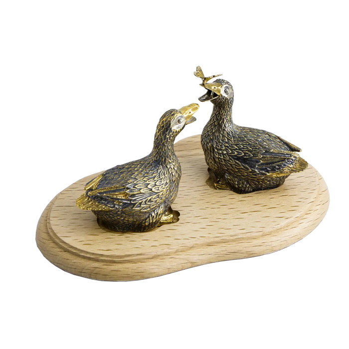 Серебряный набор для специй "Утки" - артикул: AK01109 - стоимость: 131 200 руб. Серебряный набор для специй "Утки" - артикул: AK01109 | Мосподарок