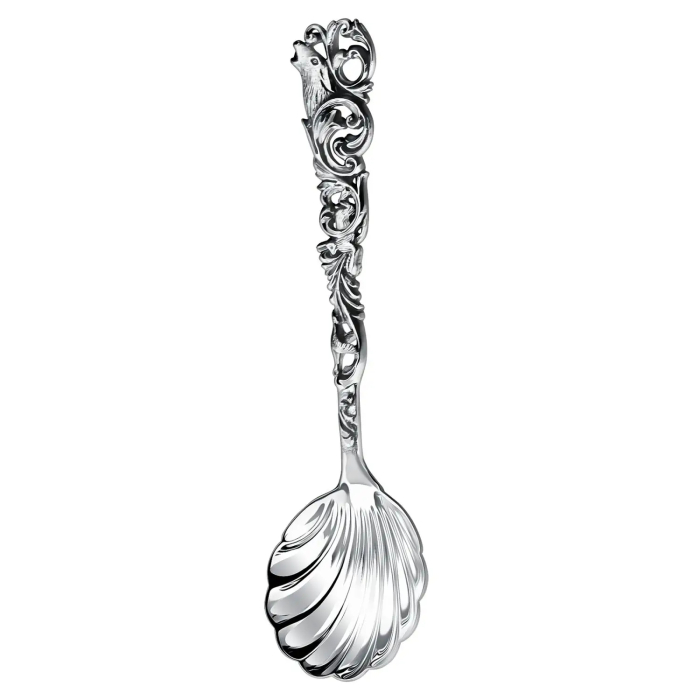 Серебряный набор "Королевская охота": сахарница и совок для сахара - артикул: AK01598 | Мосподарок 