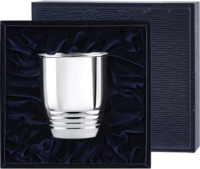 Серебряный стакан "Рифленый 200" на 1 персону - артикул: AK01544 | Мосподарок 