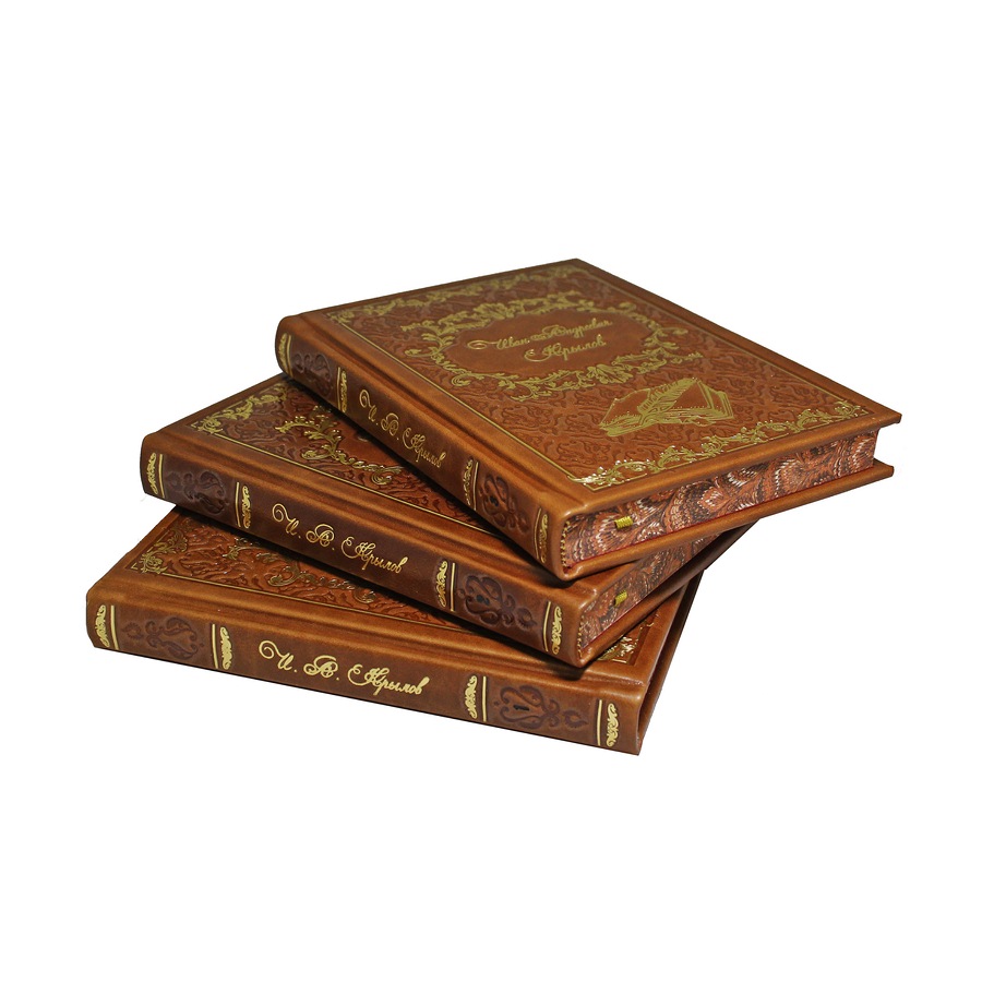 Подарочное издание в 3-х томах «Собрание сочинений» Крылов И.А. - артикул: 121101 | Мосподарок 