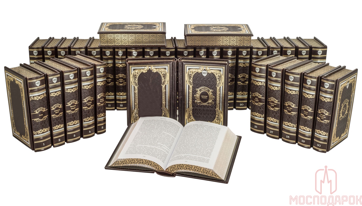 Библиотека зарубежной классики в 100 томах (в кожаном переплете) - артикул: 505936 | Мосподарок 