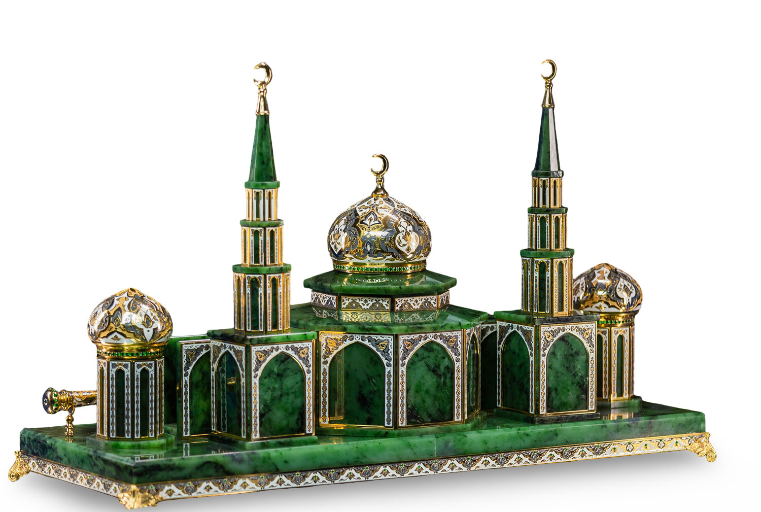 Настольный набор "Мечеть" из нефрита - артикул: 311597 | Мосподарок 