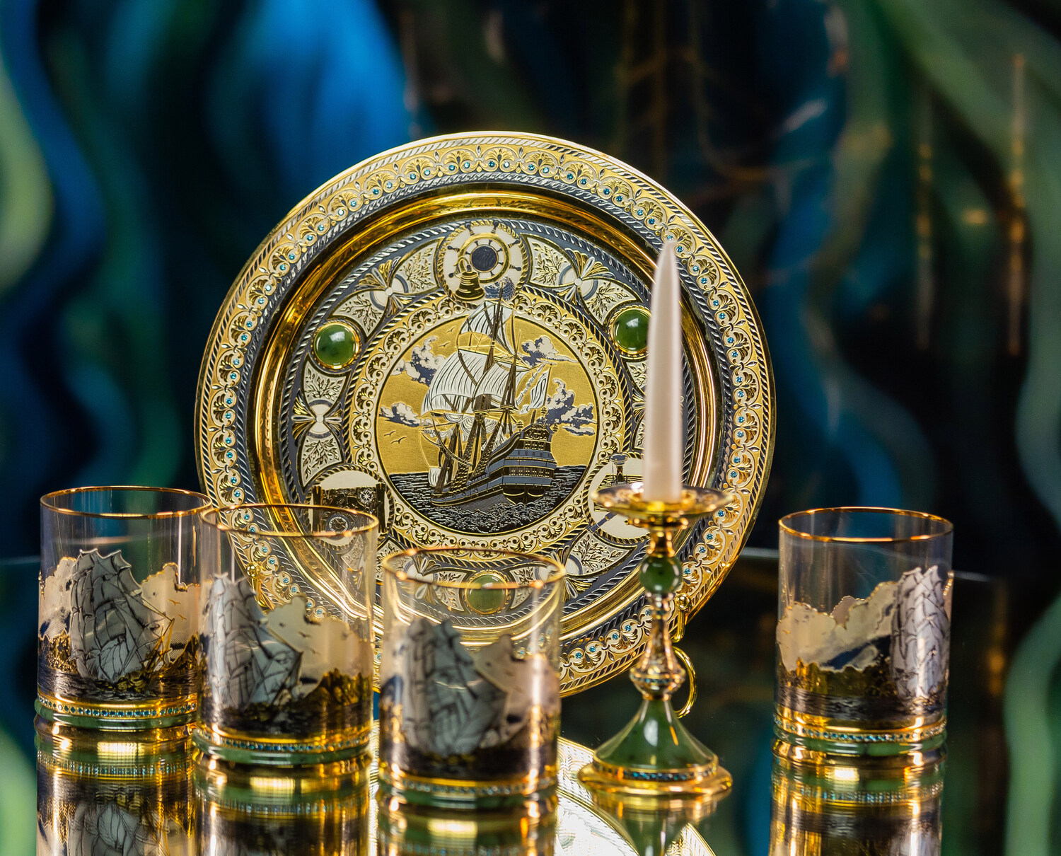 Питейный набор "Парус" (Златоуст) - артикул: 314117 | Мосподарок 