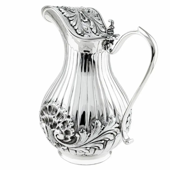 Кувшин серебряный "Раковина" с крышкой в футляре - артикул: AK01751 | Мосподарок 