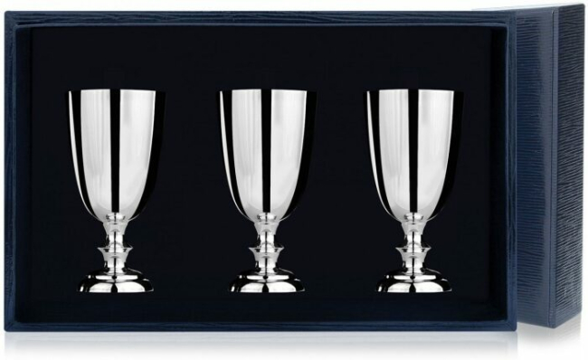 Набор рюмок для водки из серебра №1 на 3 персоны Набор рюмок для водки из серебра №1 на 3 персоны