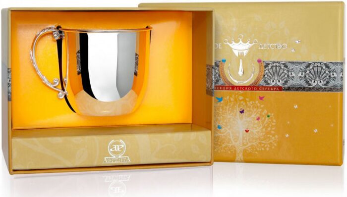 Детская серебряная кружка КД гладкая, на 1 персону - артикул: AK01165 - стоимость: 30 500 руб. Детская серебряная кружка КД гладкая, на 1 персону - артикул: AK01165 | Мосподарок