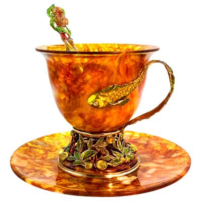 Чайный набор из янтаря "Исполнение желаний"