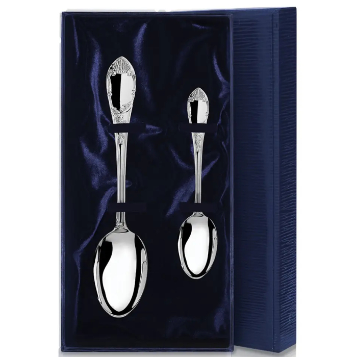 Серебряный столовый набор "Престиж": ложка и чайная ложка, на 1 персону - артикул: AK01246 | Мосподарок 