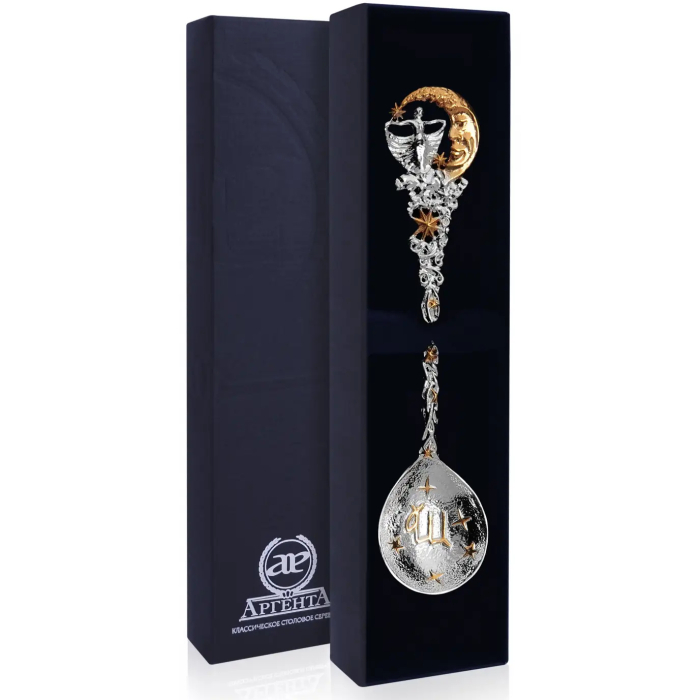 Серебряная чайная ложка "Зодиак - Дева" с позолотой - артикул: AK01276 - стоимость: 14 800 руб. Серебряная чайная ложка "Зодиак - Дева" с позолотой - артикул: AK01276 | Мосподарок