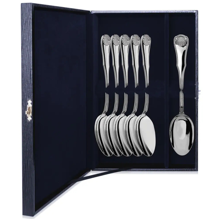 Серебряный набор столовых ложек "Визит" на 6 персон - артикул: AK01210 | Мосподарок 