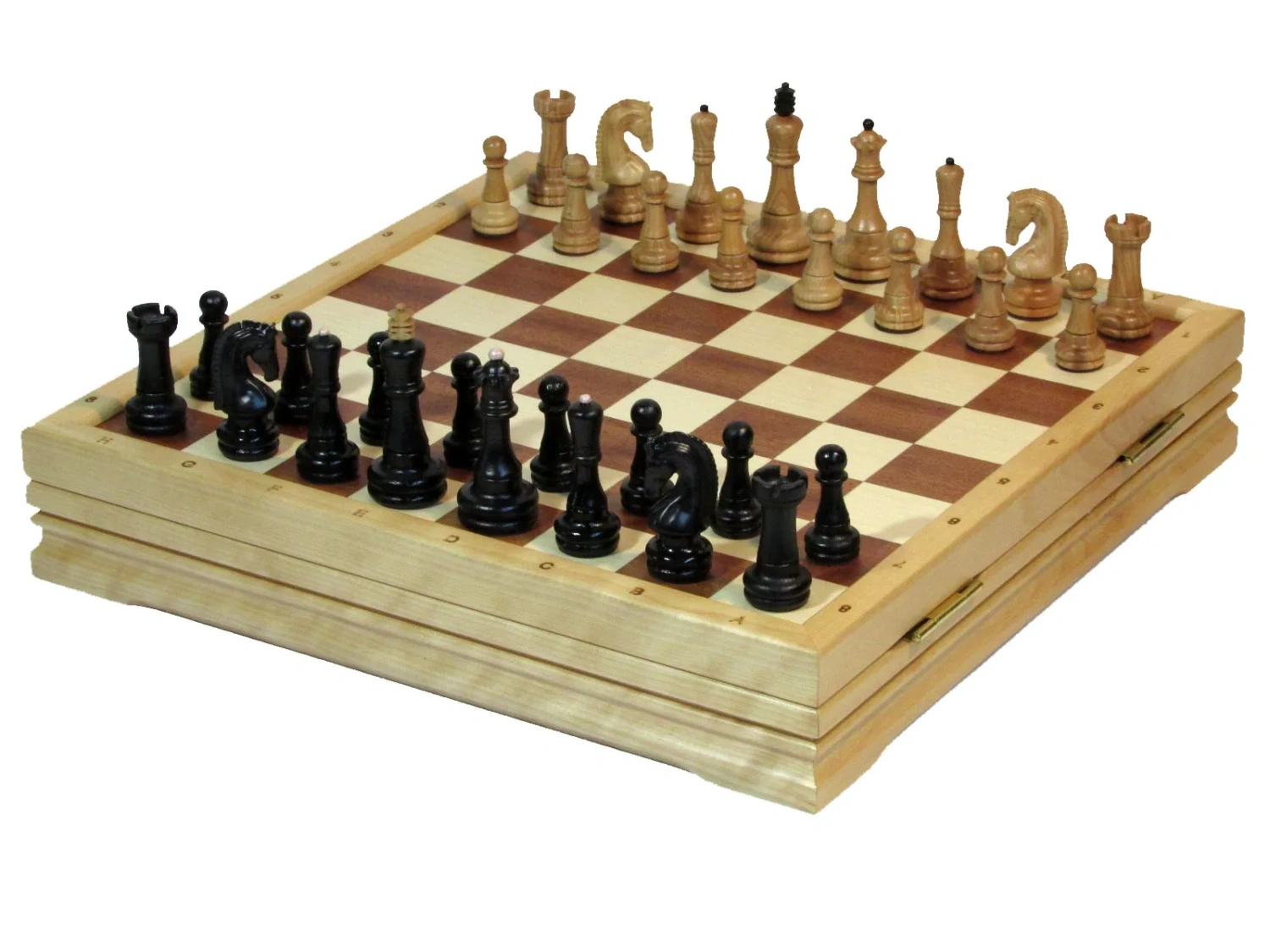 Шахматы "Классик" малые деревянные утяжеленные - артикул: 120-3356 | Мосподарок 