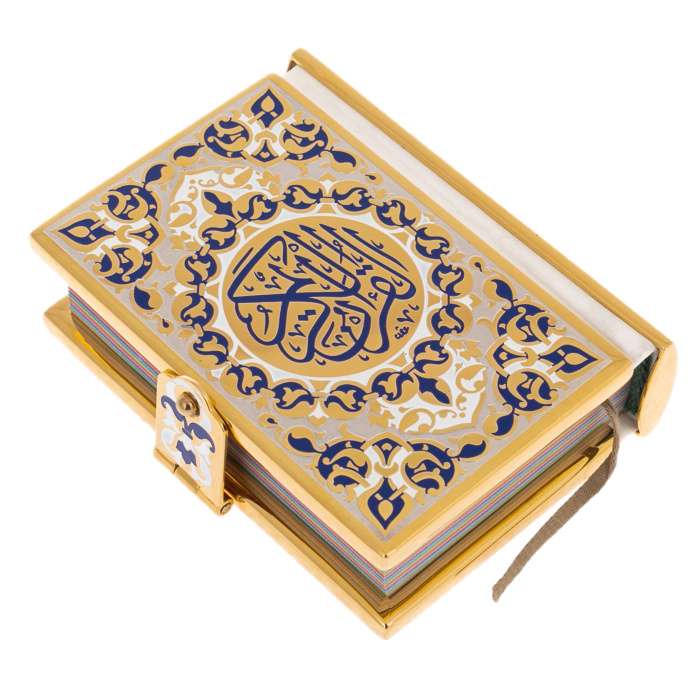 Коран малый "Вера" с синей эмалью, на арабском, Златоуст - артикул: 301366 | Мосподарок 